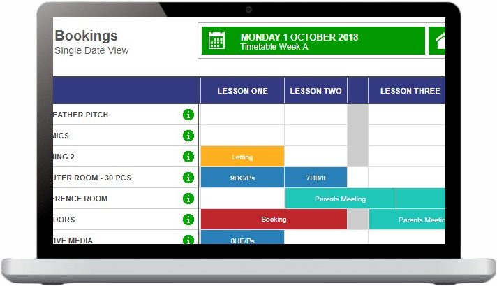 Booking grid